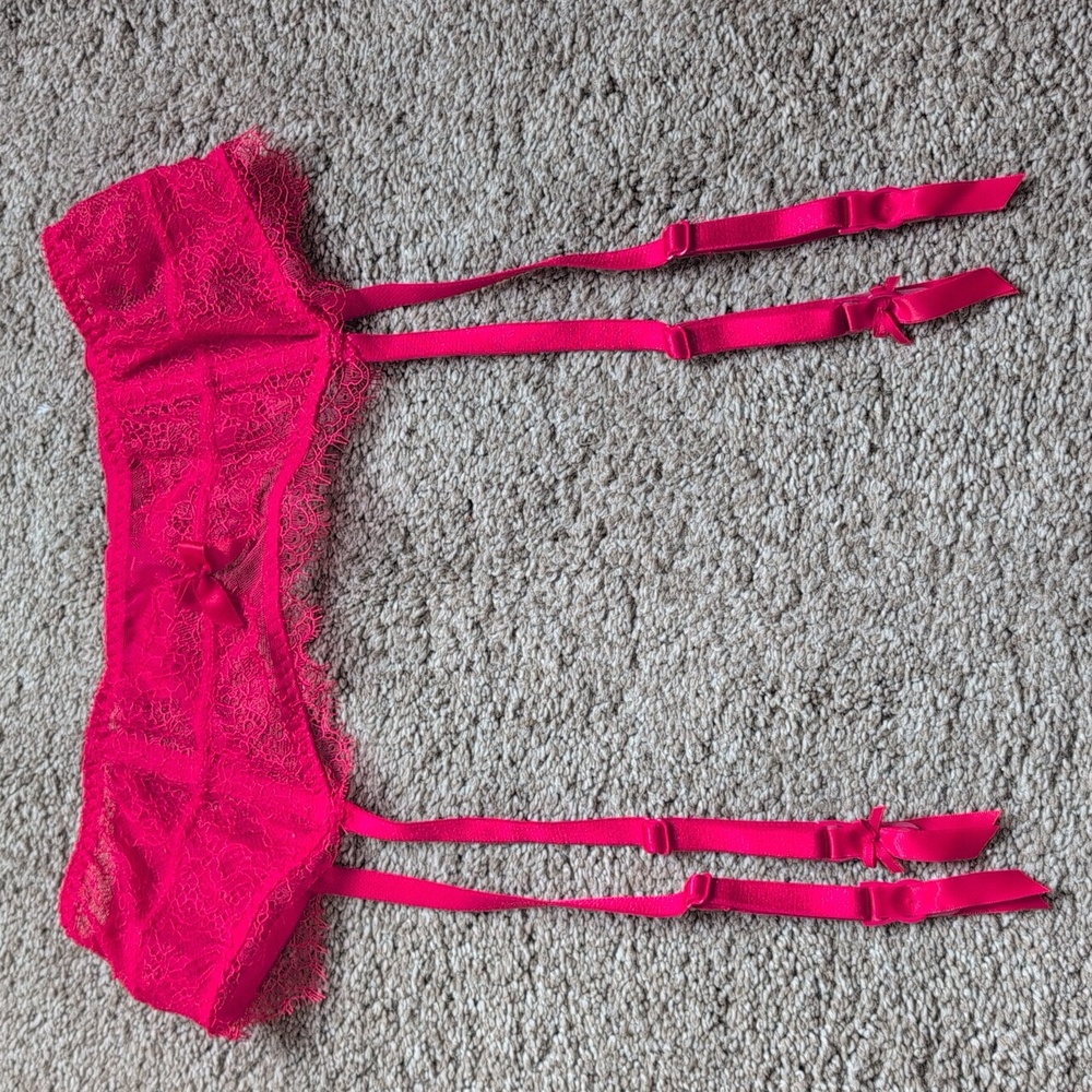 Victoria's Secret Red Garter Belt Stocking Clip